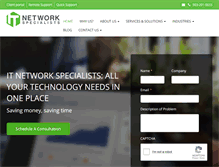 Tablet Screenshot of itnetspec.com